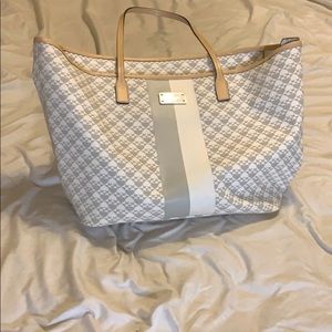 Large white Kate spade tote